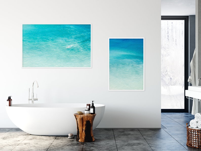 Fine Art Photography Turquoise Water Framed Blue Wall Art Etsy