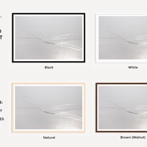 Water Ripples Art Print - Minimalist Fine Art Photography - Neutral Colors Calming Wall Decor - Large Framed Monochromatic Gray Wall Art image 7