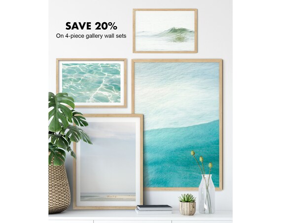 Gallery Wall 4 Piece Art Sets Turquoise Blue - Wall Decor Sets 4 Gallery Wall 4 Piece Art Sets Turquoise Blue - Wall Decor Sets 4