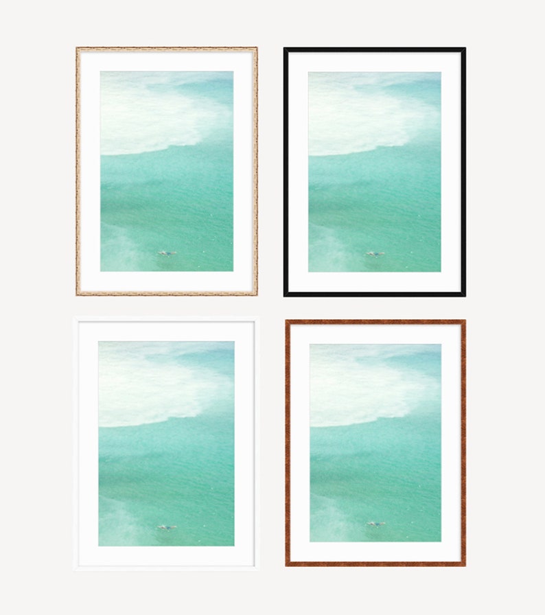 Seafoam Green Wall Art Ocean Aerial View Fine Art Etsy