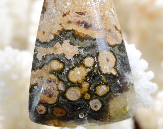 57 carat ocean jasper - natural stone cabochon pendant - Indonesia // REF N6