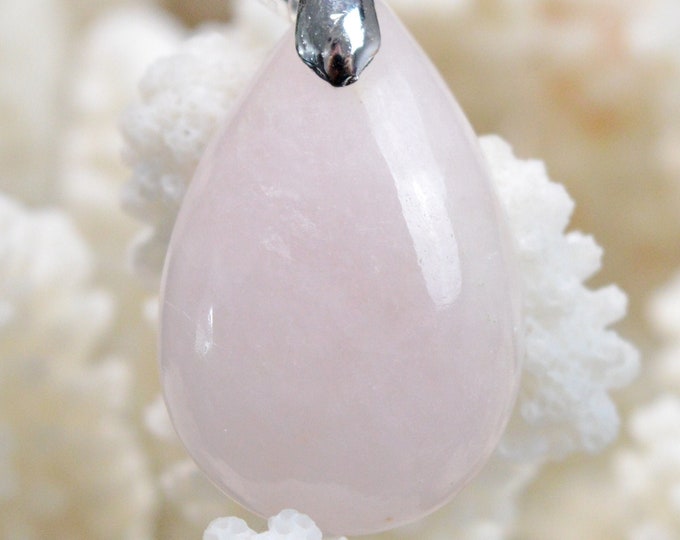 Morganite 38 carats - pendentif cabochon pierre naturelle - Pakistan // BP94
