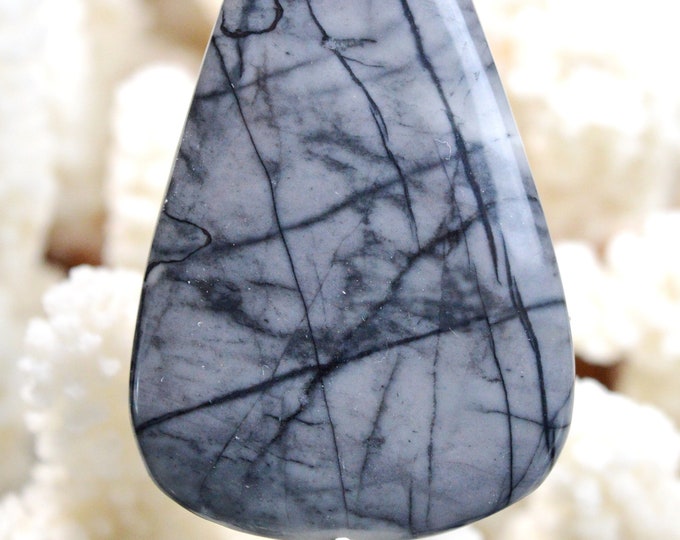 83 carat Picasso Jasper - natural stone cabochon pendant - Utah, USA // AH37