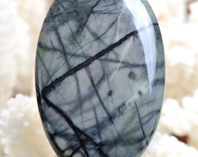 92 carat Picasso Jasper - natural stone cabochon pendant - Utah, USA // AH86