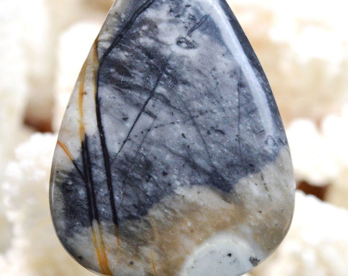 60 Carat Picasso Jasper - Natural Gemstone Cabochon Pendant - Utah, USA // AH66