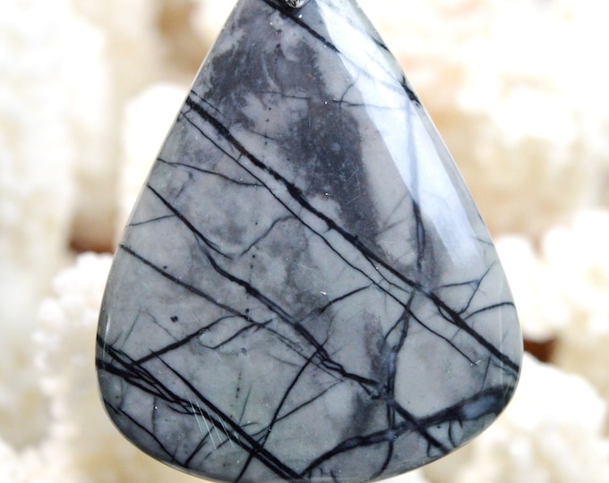 87 Carat Picasso Jasper - Natural Gemstone Cabochon Pendant - Utah, USA // AH52