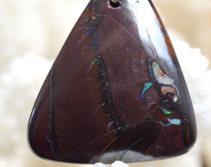 62-carat Boulder Opal - Natural Stone Cabochon Pendant - Australia // Ref U56