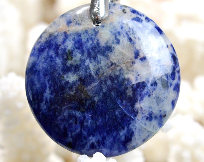 Sodalite 53 carats - natural stone cabochon pendant - Namibia // Ref AU98