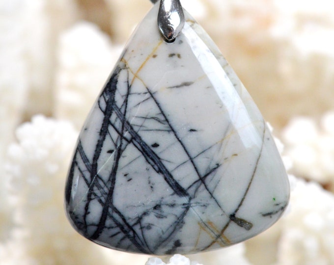 66 Carat Picasso Jasper - Natural Gemstone Cabochon Pendant - Utah, USA // AH62