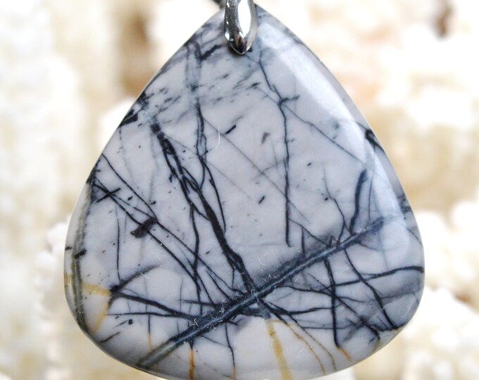 59 Carat Picasso Jasper - Natural Gemstone Cabochon Pendant - Utah, USA // AH83
