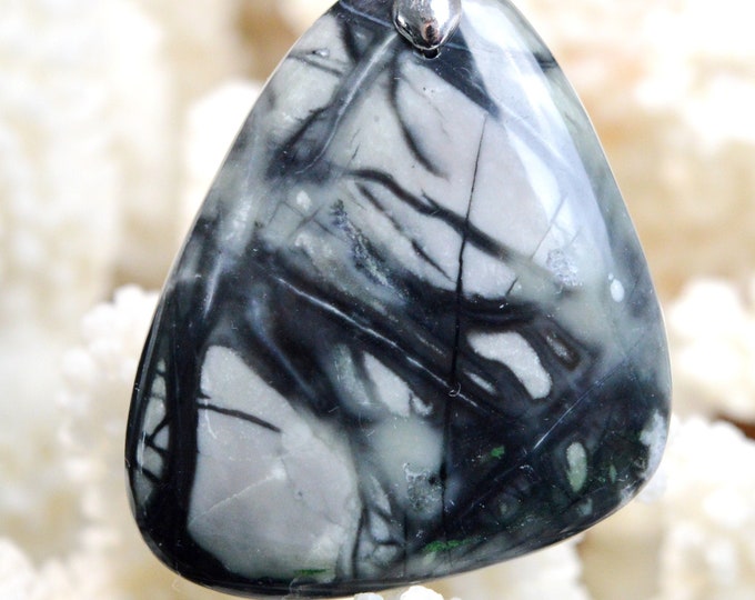 69 Carat Picasso Jasper - Natural Gemstone Cabochon Pendant - Utah, USA // AH63