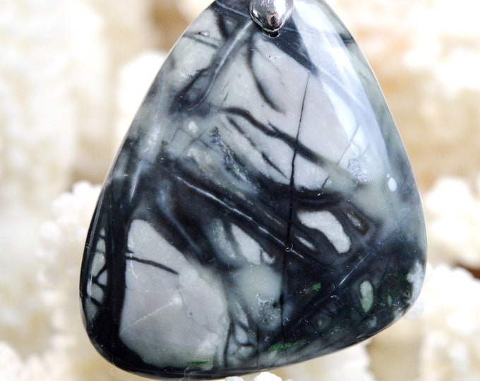 Picasso Jasper 69 carats - natural stone cabochon pendant - Utah, USA // AH63