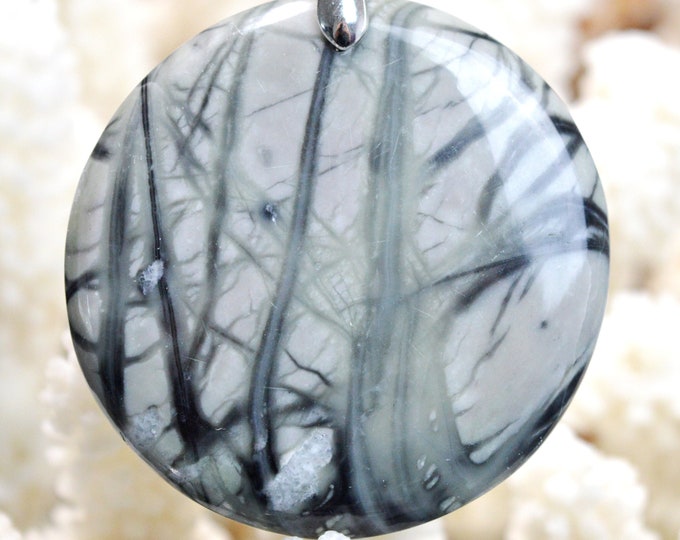 124 Carat Picasso Jasper - Natural Gemstone Cabochon Pendant - Utah, USA // AH24