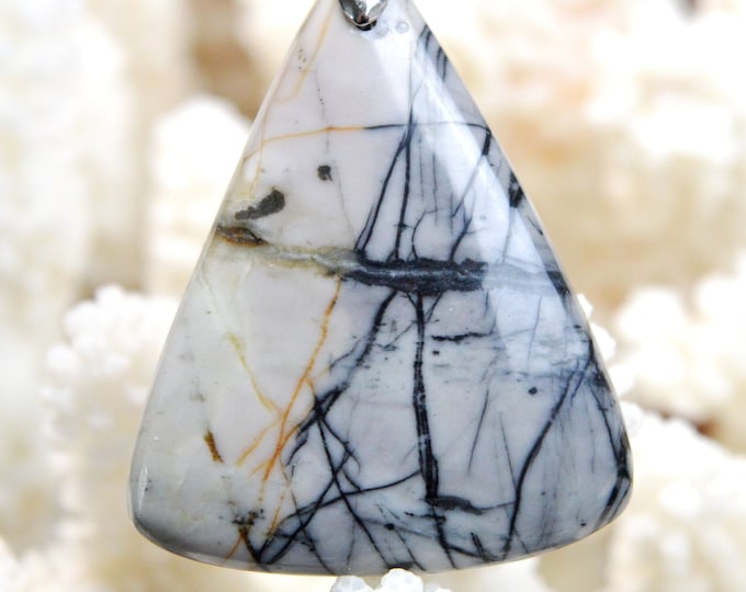 65 Carat Picasso Jasper - Natural Gemstone Cabochon Pendant - Utah, USA // AH56