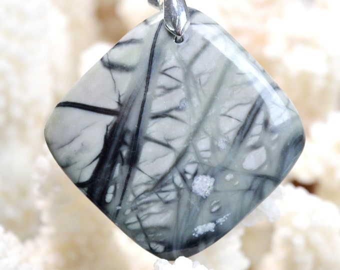 67 Carat Picasso Jasper - Natural Gemstone Cabochon Pendant - Utah, USA // AH36