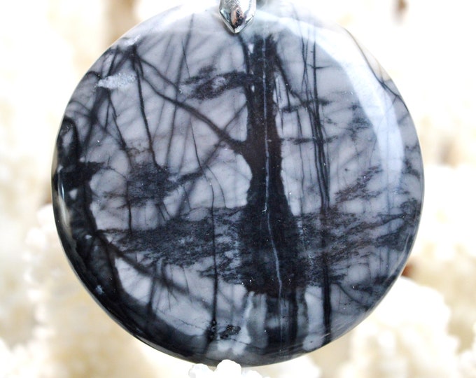 96 Carat Picasso Jasper - Natural Gemstone Cabochon Pendant - Utah, USA // AH59