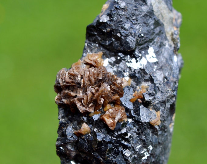 Siderite & Sphalerite 60 grams - Peyrebrune, Montredon-Labessonnié, Castres, Tarn, Occitanie, France