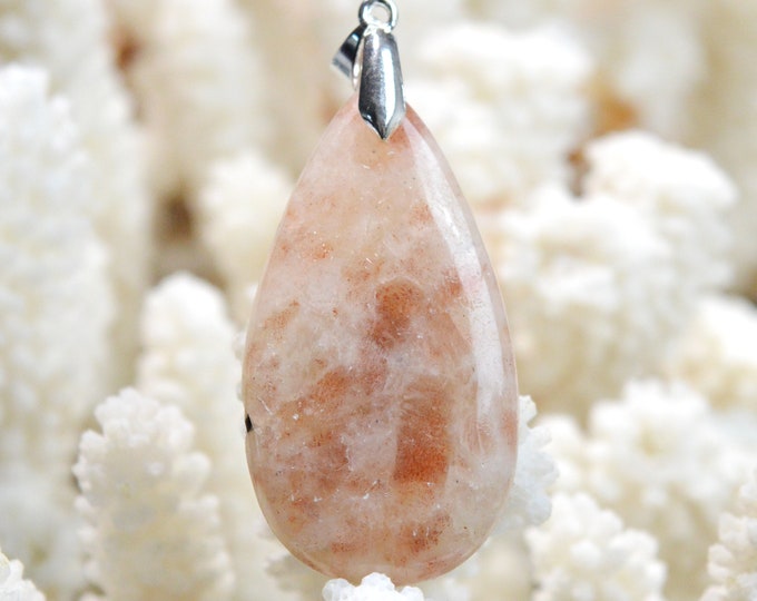 Pierre de soleil 49 carats - pendentif cabochon pierre naturelle - Inde / FN74