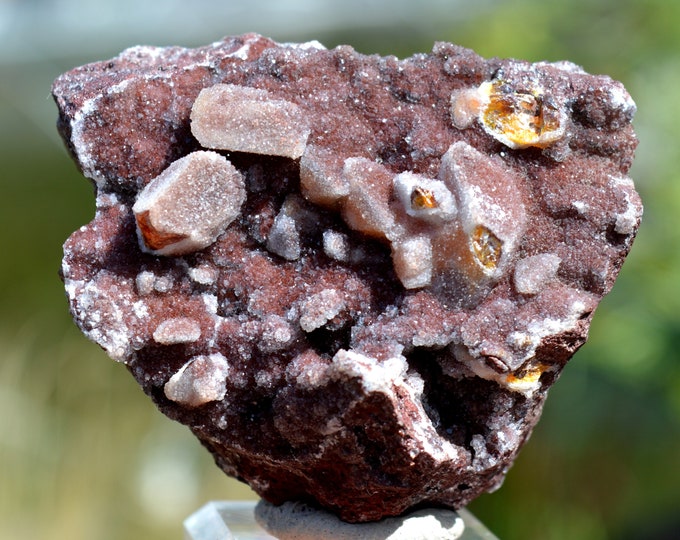 Quartz & Wulfenite 214 grams - Mfouati Mine, Mfouati, Mfouati District, Bouenza Department, DR Congo