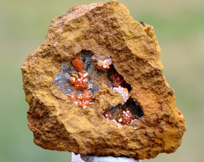 Vanadinite & Limonite 54 grams - Vein 12, Tadaout, Taouz Caïdat, Er-Rissani Circle, Errachidia Province, Drâa-Tafilalet Region, Morocco
