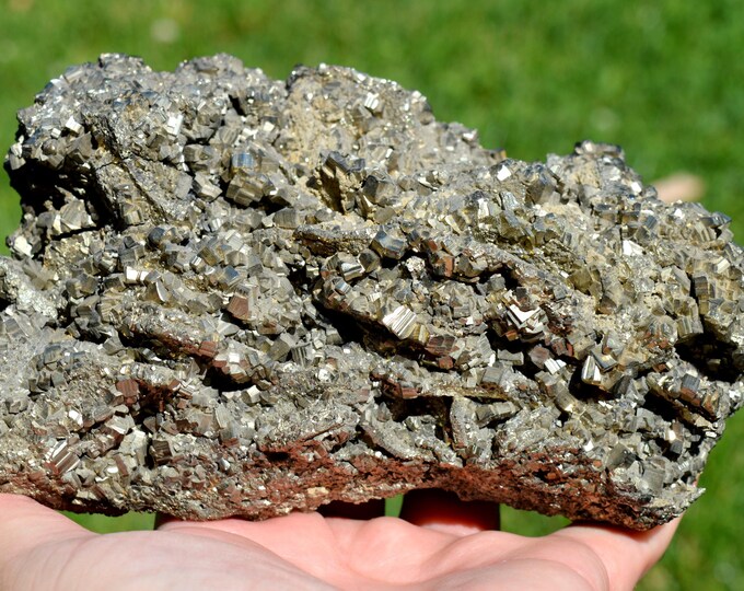 Pyrite after Pyrrhotite 3155 grams - Herja Mine, Chiuzbaia, Baia Mare, Maramureș, Romania
