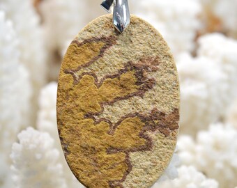 Pendentif Cabochon En Jaspe Outback 43 Carats - Pierre Naturelle D'Australie - Neuf étiqueté