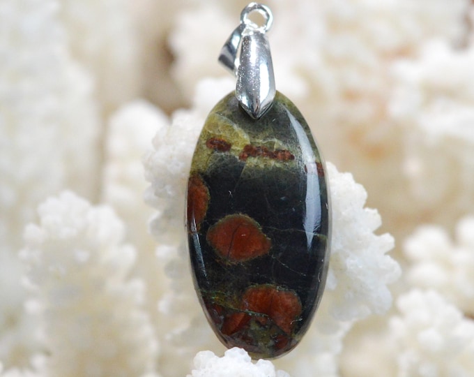 23-carat Peanut Obsidian - Natural Stone Cabochon Pendant - Mexico / FW57