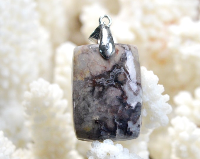 Agate 41 carats - pendentif cabochon pierre naturelle - Mexique / FD31