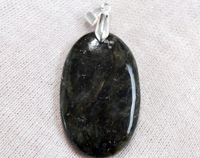 56 carat Larvikite - natural stone cabochon pendant - Norway / GC29