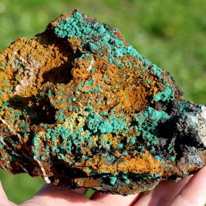 Malachite & Limonite 647 grams - M&#39;Ssici, Alnif Circle, Tinghir Province, Drâa-Tafilalet Region, Morocco
