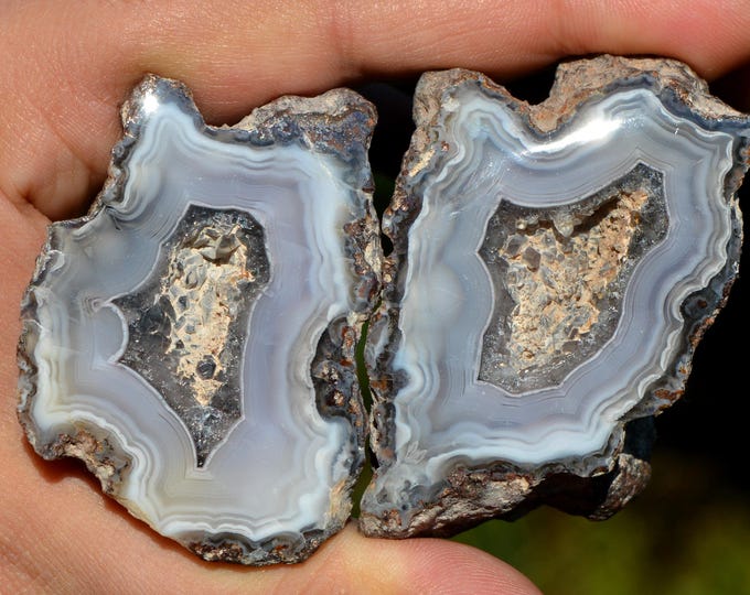 Nodule sawn Agate Picacho 166 grams - Estacion Ojo Laguna, Ahumada Municipality, Chihuahua, Mexico