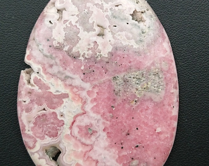 Rhodochrosite slice with manganese 43 grams - Rhodochrosite slab Argentina