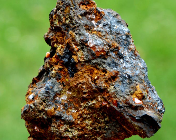 Wulfenite & Cerussite Goethite 160 grams - Adami Mine No. 2, Plaka Mines, Lavrion mining district, Lavreotiki, East Attica, Attica, Greece