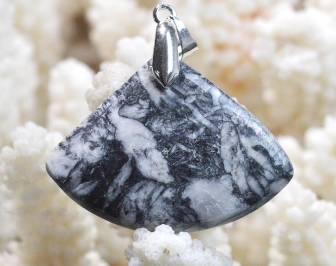 Pinolite 39 carat - natural stone cabochon pendant - Austria / FS1