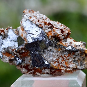 Cerussite & Galena 157 grams - Rohdenhaus Quarry, Rohdenhaus, Wülfrath, Mettmann, Düsseldorf, North Rhine-Westphalia, Germany