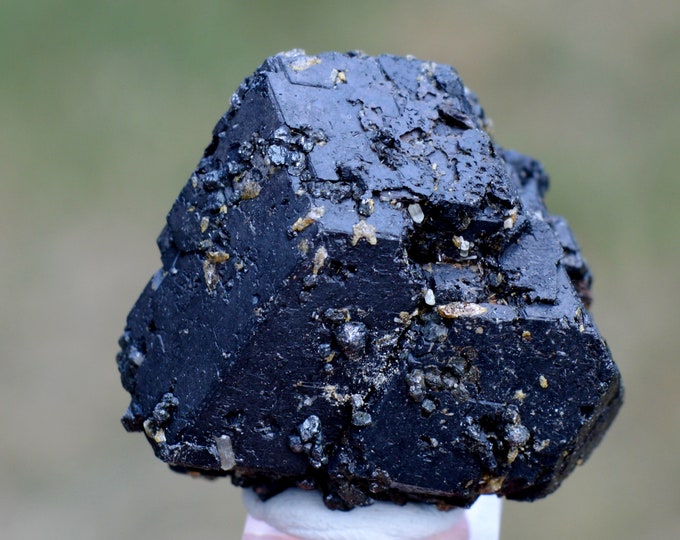 Andradite Garnet var. melanite & Titanite Magnetite 69 grams - Arrondissement of Diakon, Bafoulabé Cercle, Kayes Region, Mali