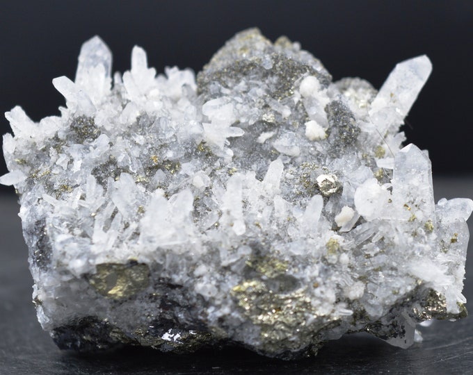 Quartz galena pyrite - 122 grams - Krushev dol deposit, Krushev dol mine, Madan ore field, Smolyan Province, Bulgaria