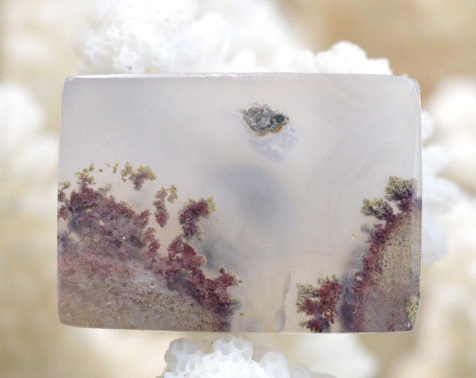 35-carat landscape agate - fridge magnet - Indonesia // Ref B76