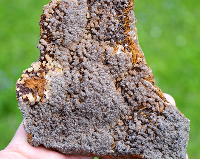 Siderite & Calcite 594 grams - Peyrebrune, Montredon-Labessonnié, Castres, Tarn, Occitanie, France