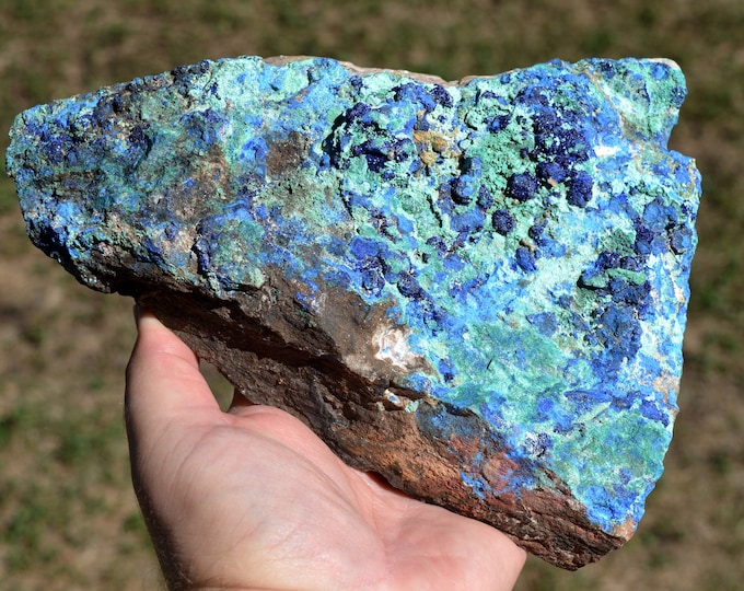 Azurite & Malachite 2010 grams - Lavrion, Lavreotiki, East Attica, Attica, Greece