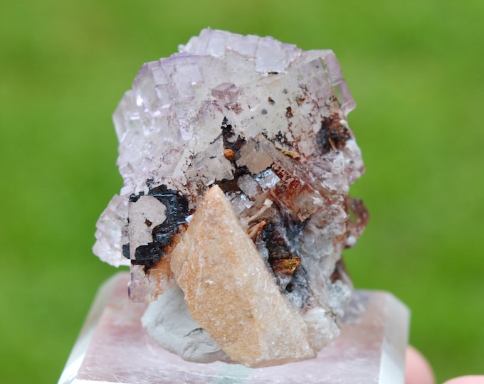 Fluorite & Calcite 44 grams - Elmwood Mine, Carthage, Smith County, Tennessee, USA