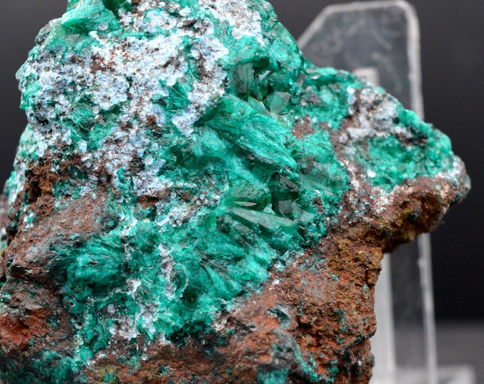 Dioptase & Plancheite - 102 grams - Mpita prospect, Kimbedi, Mindouli District, Pool Department, Republic of Congo (Brazzaville)