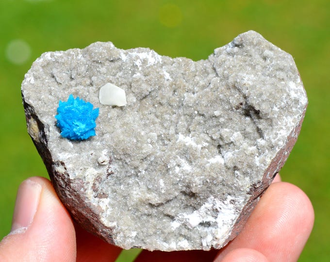 Cavansite & Chalcedony 117 grams - Wagholi Quarries, Wagholi, Pune District, Maharashtra, India