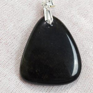 78 carat golden obsidian - natural stone cabochon pendant - Mexico /FU59