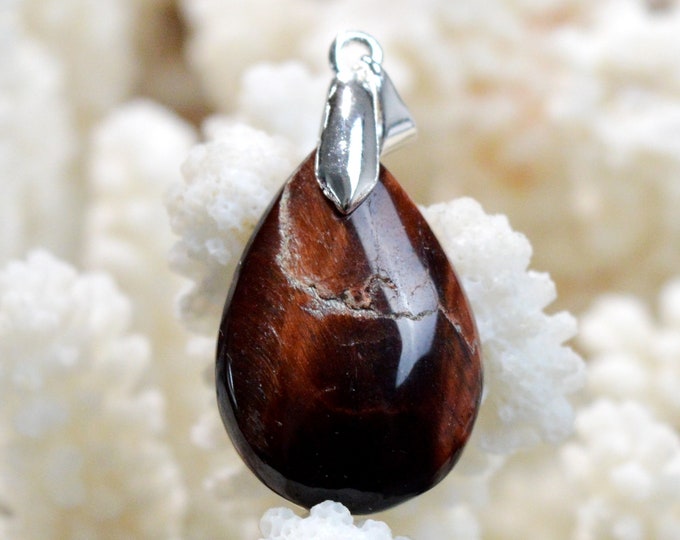 25 Carat Bull's Eye - Natural Stone Cabochon Pendant - South Africa / ES74