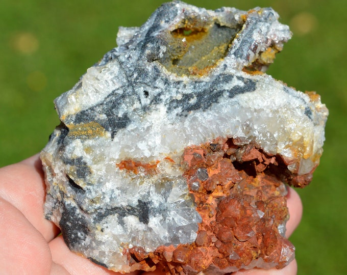 Hematoid Quartz 277 grams - L'Argentolle, Saint-Prix, Saint-Léger-sous-Beuvray, Saône-et-Loire, France