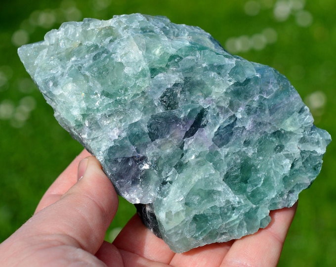 Fluorite 800 grams - La Barre Mine, Saint-Jacques-d'Ambur, Puy-de-Dôme, Auvergne-Rhône-Alpes, France