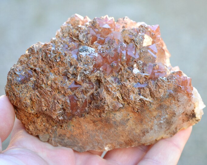 Baryte & Hematoid Quartz 543 grams - Aouli, Mibladen, Aït Oufella Caïdat, Midelt Cercle, Midelt Province, Drâa-Tafilalet Region, Morocco