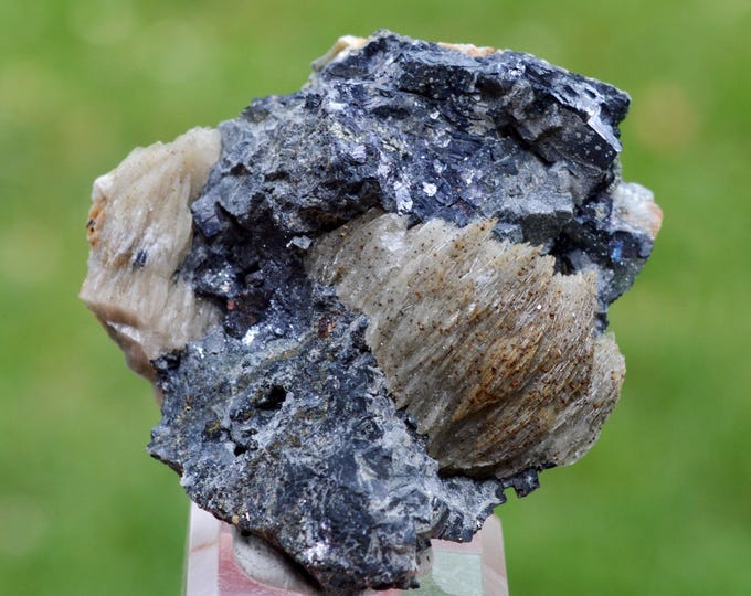 Baryte & Galena 122 grams - Le Buisson Mine, Montmirat, Saint-Étienne-du-Valdonnez, Mende, Lozère, Occitanie, France