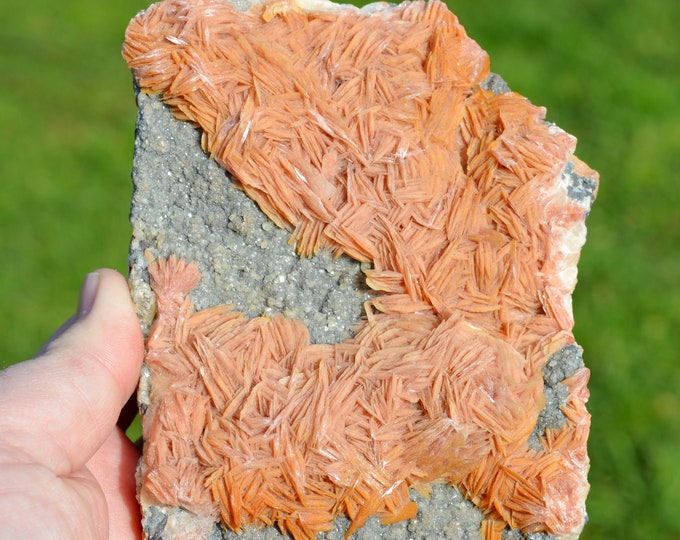 Cerussite & galena baryte 1440 grams - Les Dalles Mine, Mibladen mining district, Midelt Province, Drâa-Tafilalet Region, Morocco